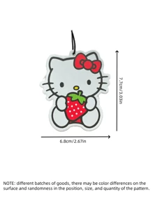 Sanrio 1 pezzo Decorazione per scarpe cartone animato Hellokittys Sanrio, deodorante per auto, appendino per specchietto retrovisore, profumatore per interni auto