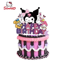Sanrio Sanrio Kuromi Birthday Cake Toppers, Cake Decorations For Birthday Party, Children Birthday Cake Accessories