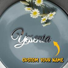 2pcs Custom Metal Name Place Card, Elegant Event Table Setting, Wedding, Party, Personalized Table Decor, Durable Metal Place Card Holder, Gift For Host, Bridal Shower