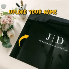 1pc Custom Name Wedding Guest Book Alternative Personalized Acrylic Plaque Guestbook, Wedding Reception Decor Signage For Wedding