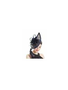 1pc Women Teardrop Fascinators Hat Flower Church Cocktail Fascinator Hat Artificial Feathers Headband And Clip Headwear For Girls Kentucky Derby Pillbox Wedding Tea Party Accessories Hat Mini Hats Tiny Hats Mini Top Hat Mini Cap