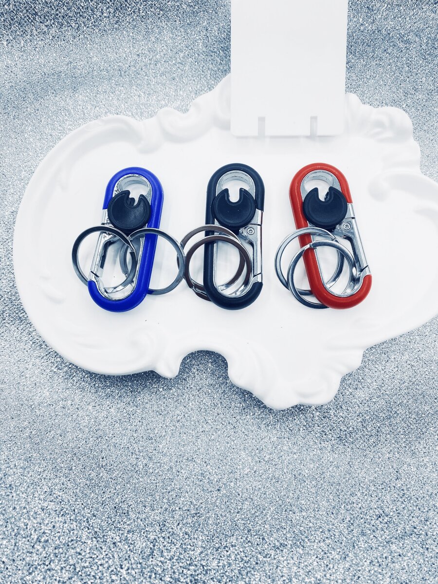 3件套 Chris Good 个性化不锈钢汽车钥匙扣 汽车配件 包饰 背包 适合上学