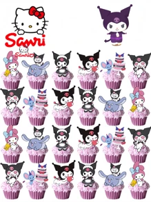 Sanrio Sanrio Kuromi Birthday Cake Toppers, Cake Decorations For Birthday Party, Children Birthday Cake Accessories