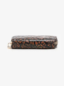 Women's Embossed Floral Cardholder Multi-Card Slots Compact & Vintage Fashion Card Holder Suitable For Daily Use For Women Money Wallet Mini Wallet Purse Wallet Card Wallet