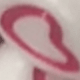 Corazón blanco y rojo
