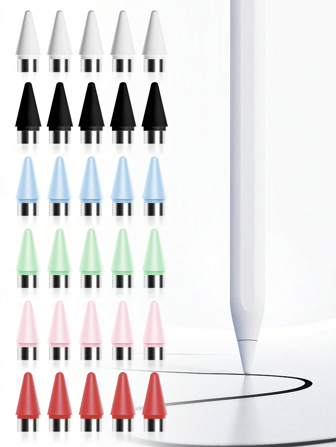 2 stuks * 5 stuks * 6 stuks capacitieve pen universele punt, geschikt voor 2260 vervangende puntpunten, antislip en slijtvaste vervangende puntpunten voor tablet, iPad, aanraakpennen en schrijfpennen