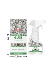 Jue-Fish Gravel Bonding Adhesive - Strong Adhesion + Waterproof & UV Resistant For Pebbles, Agates & Natural Stones. Suitable For Wall Tiling, Landscaping, Fast Drying, Non-Yellowing, Odorless Natural Bonding Agent