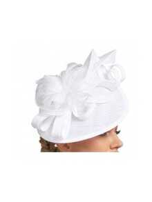 1pc High-End Charming Women Derby Wedding Hat, Feather Decor, Suitable For Tea Party, Wedding, Events Mini Hats Tiny Hats Fascinator Mini Top Hat Mini Cap, School Stuff, Gifts, Hair Accessories, Gala Night