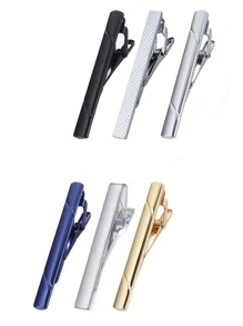 1/3/4/6/10/12 مشبك ربطة عنق للرجال مجموعة مشابك ربطة عنق للربطات العادية، حفل زفاف، عمل، دبوس مشبك ربطة عنق للرجال باللون الأسود والذهبي والأزرق والفضي، مشابك ربطة عنق متعددة الاستخدامات، مناسبة كهدايا للمعلمين والأصدقاء والآباء والرجال