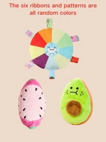 3Pcs Dog Sound Toys, Nibbling Plush Toys, Watermelon Avocado Shape. Simple And Cute, Colorful Flywheel Toys, Suitable For Cats, Dogs And Other Dogs To Play And Bite, Plush Fabric, Soft And Comfortable, Can Protect The Mouth Of Pets, Excellent Material, Strong And Bite-Resistant, A Variety Of Styles To Choose From