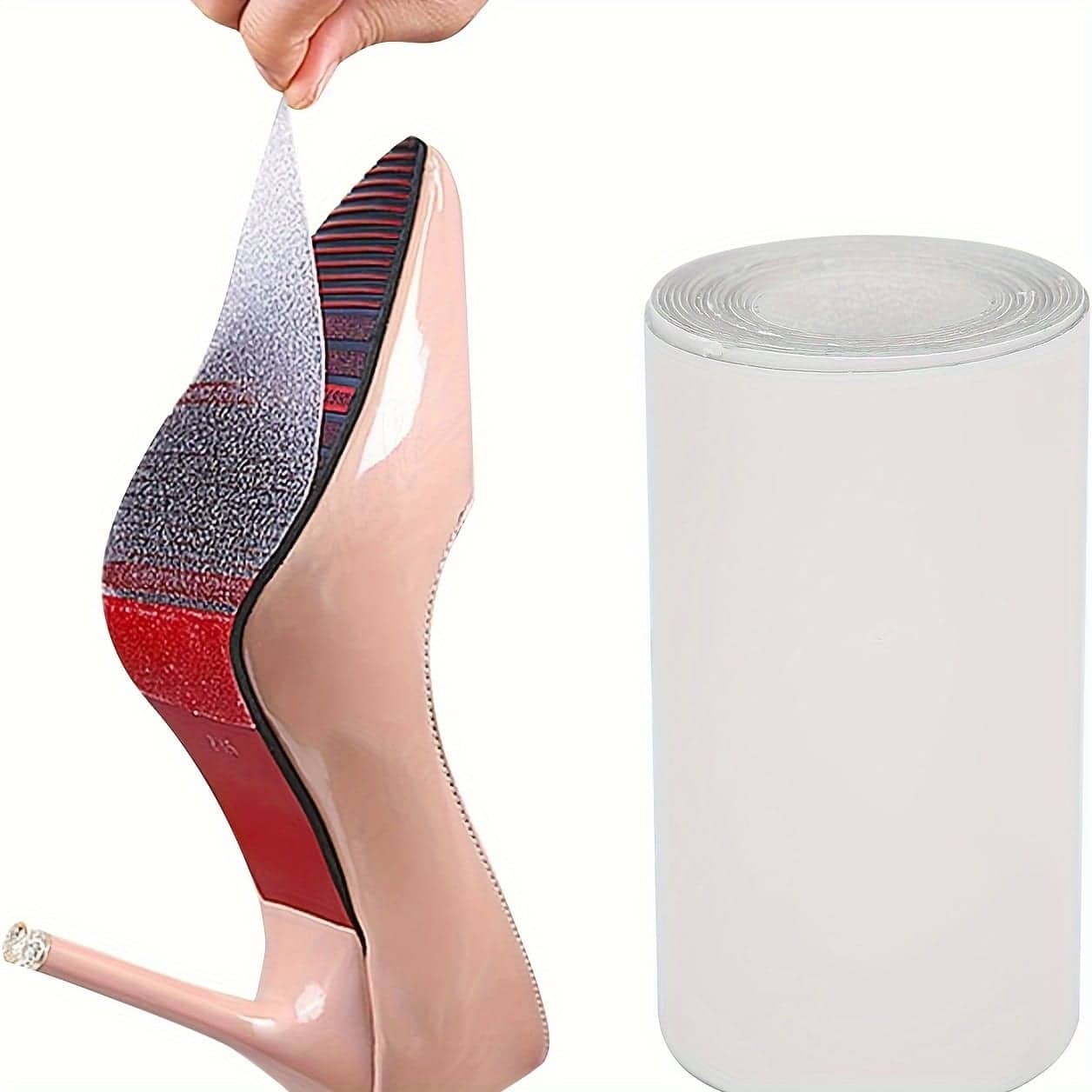 透明防滑鞋底保护贴自粘高跟鞋底垫减震降噪鞋底贴防磨防滑 - 彩色 - 查看 1