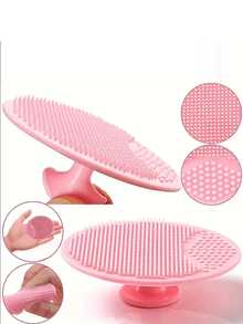 1pc Soft Silicone Baby Bath Brush - Gentle Soothing Skin Massage Brush - Ideal Bathing Essential For Moms, Designed Not To Hurt Nails - Silicone Baby Shampoo Brush - View 2