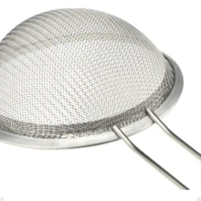 Kit 03 Manual Stainless Steel Strainer Sieve 3 Sizes 10cm, 14cm, 18cm Kitchen Utensils - Grey - View 7