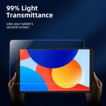 1 Set Protector de pantalla de vidrio templado + Funda con cojín transparente a prueba de golpes, compatible con Honor V6/MediaPad T5 10.1/iPad Mini6 8.3/iPad Mini 8.3 2021/iPad 10.9 2022/Pad 6 11.7/Galaxy Tab A 10.5 T590/T595/Galaxy Tab S7 FE 12.4/Galaxy Tab A7 Lite 8.7/Honor Pad 6/Galaxy Tab S8 Ultra 14.6/MatePad Pro 12.2 2024/iPad Air 10.5 2019, Funda para tableta, Funda para iPad