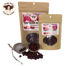 Witchy Pooh's Hawthorn Berry Tea - Whole Berries, Caffeine Free - 1oz - Xem 8