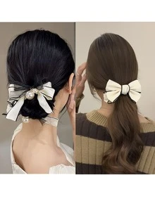 1/2/3/4 chiếc kẹp tóc nơ lưới thời trang hình quả chuối, phụ kiện tóc đuôi ngựa cho nữ, thích hợp cho tiệc tùng, hàng ngày, du lịch, làm quà tặng, đi học, thanh lịch, đại học, nơ, dễ thương, phụ kiện đội đầu, kẹp tóc - Nhiều màu - Xem 11