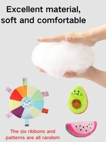 3Pcs Dog Sound Toys, Nibbling Plush Toys, Watermelon Avocado Shape. Simple And Cute, Colorful Flywheel Toys, Suitable For Cats, Dogs And Other Dogs To Play And Bite, Plush Fabric, Soft And Comfortable, Can Protect The Mouth Of Pets, Excellent Material, Strong And Bite-Resistant, A Variety Of Styles To Choose From
