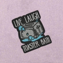 生活大笑烤面包机浴室嬉皮朋克摇滚卡通冒险趣味酷炫贴片缝制徽章DIY服装配饰刺绣缝纫熨烫修补贴片装饰贴花，适用于衣服、裤子、鞋子、包包 - 彩色 - 查看 5