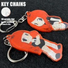 JENNIE Ruby CQBI 风格亚克力钥匙扣，Kpop BLACK PINK“粉丝艺术”图案，汽车钥匙扣挂件钥匙链手机包挂件礼物，送给“RUBIES”的特别礼物 - RUBY - 查看 4