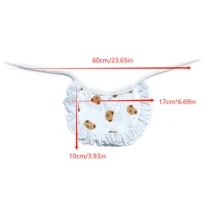 1pc INS Korean Style Pet Bib Scarf, Fashion Bear Design Saliva Bib For Small Dogs, Teddy, Cats, Cartoon Cute Print Pet Scarf, Washable, Suitable For Christmas, Halloween Holidays