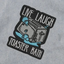 生活大笑烤面包机浴室嬉皮朋克摇滚卡通冒险趣味酷炫贴片缝制徽章DIY服装配饰刺绣缝纫熨烫修补贴片装饰贴花，适用于衣服、裤子、鞋子、包包 - 彩色 - 查看 4