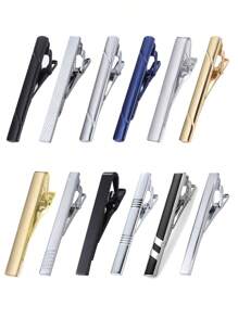 1/3/4/6/10/12 مشبك ربطة عنق للرجال مجموعة مشابك ربطة عنق للربطات العادية، حفل زفاف، عمل، دبوس مشبك ربطة عنق للرجال، يشمل الأسود والذهبي والأزرق والفضي، مشابك ربطة عنق متعددة الاستخدامات، مناسبة كهدايا للمعلمين والأصدقاء والآباء والرجال