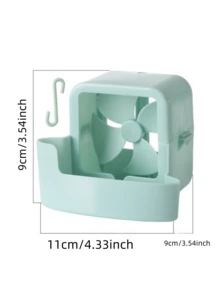 1pc Electric Fan With Cooling Pad, Outdoor/Indoor Use Bladeless Standing Fan, Superfast Cooling With Ice Cubes, Oscillating Design For Summer - Multicolor - View 8