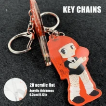 JENNIE Ruby CQBI 风格亚克力钥匙扣，Kpop BLACK PINK“粉丝艺术”图案，汽车钥匙扣挂件钥匙链手机包挂件礼物，送给“RUBIES”的特别礼物 - RUBY - 查看 6