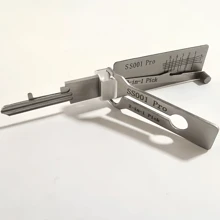 1 pieza Herramienta de acceso de emergencia 2 en 1 SS001 Pro, herramienta de cerrajería civil, portátil, de alta precisión