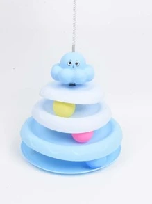 Cat Toy Long Drum With Three Rattling Balls, Playful Cat Ball, Puzzle Grinding Paw, Pet Toys