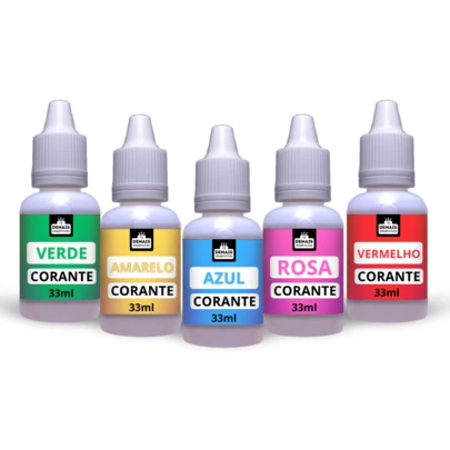 kIT 05 Corante Cosmético à base de Água 33 ML