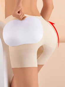 Butt Pad; One-Piece Seamless Hip And Buttock Lift; Hip Pad; Shaping And Slimming Waist; Underwear - Apricot - View 4