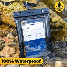1pc Airbag, Waterproof Phone Case, Touch Screen, Special For Taking Photos By The Seaside, Outdoor Swimming And Rafting, Sealed Phone Case, Beach Essentials, Beach Accessories, Pool Float