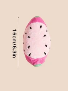 3Pcs Dog Sound Toys, Nibbling Plush Toys, Watermelon Avocado Shape. Simple And Cute, Colorful Flywheel Toys, Suitable For Cats, Dogs And Other Dogs To Play And Bite, Plush Fabric, Soft And Comfortable, Can Protect The Mouth Of Pets, Excellent Material, Strong And Bite-Resistant, A Variety Of Styles To Choose From