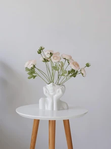 Nordic Ins Women's Body Ceramic Vase Creative Face Flower Arrangement Homestay Hotel Room Decoration Water Nourishing Flower Utensils Room Decoration, Home Decoration, Kitchen Decoration, Wedding Decoration, Dining Table Decoration, Center Decoration, Office Decoration, Garden Decoration, Outdoor Decoration