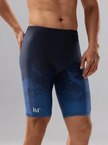 361degree 361° New Men's Professional Competitive 5-Inch Swimming Trunks, Floral Print, Bright Color Accents, Showcasing Quality And Design, Discreet Coverage, Adjustable Inner Drawstring, Suitable For Swimming, Surfing, Water Sports, Multi-Occasion Wear, All-Season