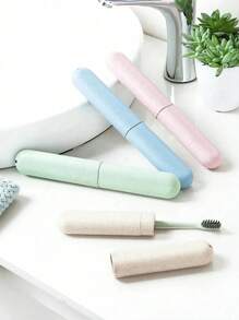 Étui de brosse à dents de voyage, support de brosse à dents de voyage, couvercles de brosse à dents, protecteur de brosse à dents, étui de brosse à dents portable mélangé, fournitures d'hygiène dentaire de plein air, disponible en plusieurs couleurs. Essentiels de voyage, fournitures scolaires, accessoires de vacances, de camping, mini parfum pour femmes, parfum pour hommes, bouteilles de parfum de plage, retour à l'école, sac pour l'école, sac de voyage