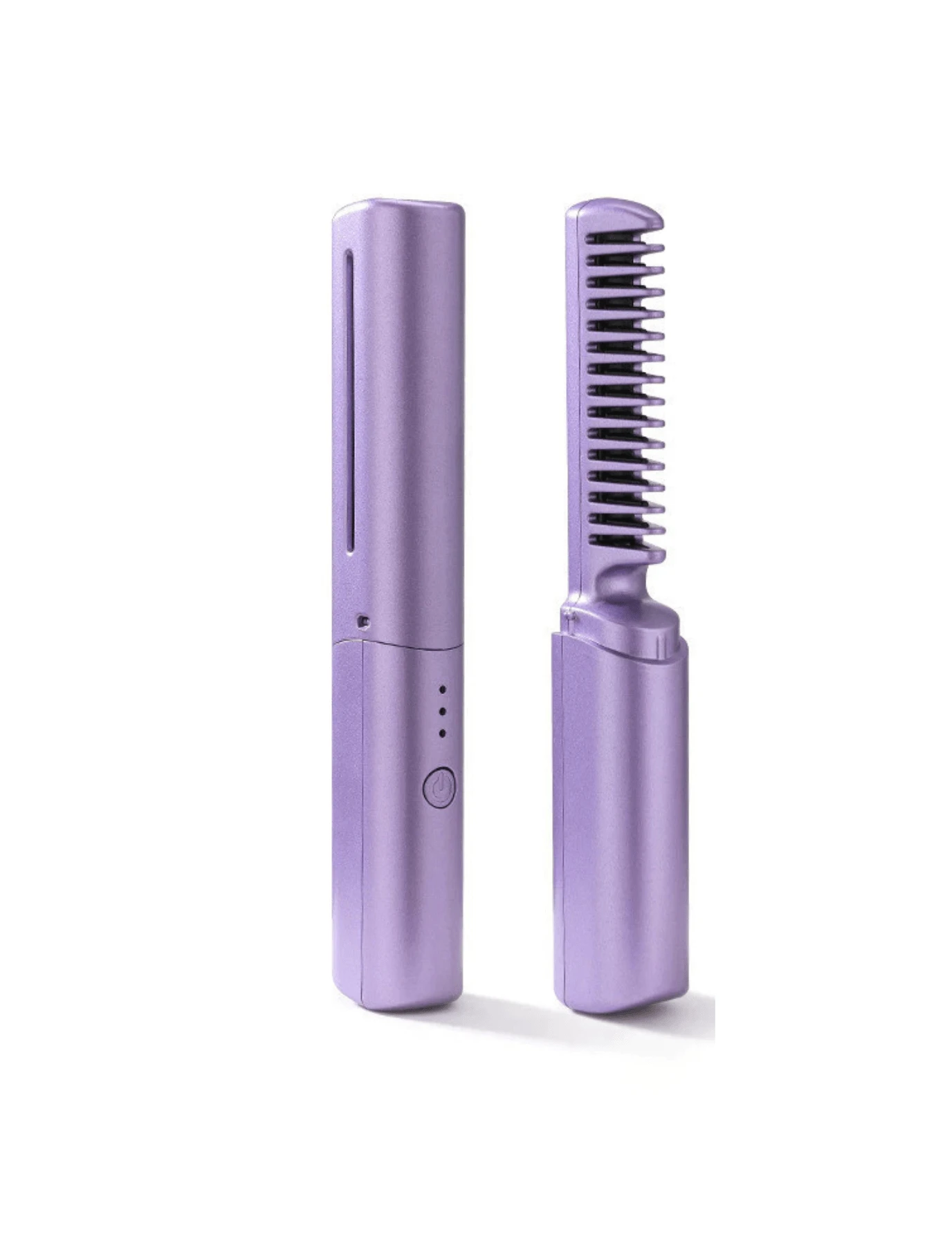 Escova modeladora sem fio recarregável USB. - Roxo - Visão 1