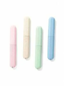 Étui de brosse à dents de voyage, support de brosse à dents de voyage, couvercles de brosse à dents, protecteur de brosse à dents, étui de brosse à dents portable mélangé, fournitures d'hygiène dentaire de plein air, disponible en plusieurs couleurs. Essentiels de voyage, fournitures scolaires, accessoires de vacances, de camping, mini parfum pour femmes, parfum pour hommes, bouteilles de parfum de plage, retour à l'école, sac pour l'école, sac de voyage