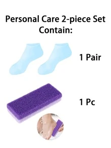 1Pair/1Set Silicone Foot Care Socks, For Dry Cracked Feet Heel And Softening Rough Skin, Foot Care Tools For Women And Men, Ideal For Pedicure, Home Foot Care, High Elastic Absorption Pressure Socks