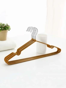 [超值装] 10 件重型金属衣架 | 防滑凹槽，无痕设计，适用于浴室、卧室、衣橱、衣柜、宿舍整理 - 彩色 - 查看 7