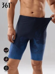 361degree 361° New Men's Professional Competitive 5-Inch Swimming Trunks, Floral Print, Bright Color Accents, Showcasing Quality And Design, Discreet Coverage, Adjustable Inner Drawstring, Suitable For Swimming, Surfing, Water Sports, Multi-Occasion Wear, All-Season