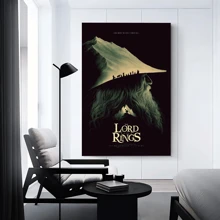 WB 1pc The Lords Of The Rings Movie Anime Posters Wall Art Retro Posters For Home Kawaii Room Decor Wall Decor Picture Living Room Club Bar Home Decor Nordic Home Decor Wall Decor Movie Figures Home Decoration Painting Wall Art Bedroom Cartoons Decor Wallpaper Wall Bedroom Decoration - Frameless
