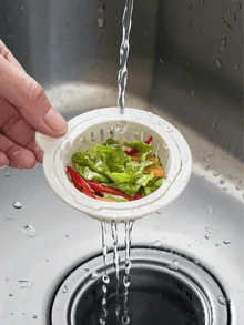 1P 厨房水槽过滤器 - 下水道堵塞 - 水槽 - 排水篮滤水器 - 白色 - 查看 1