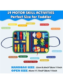 Busy Board Montessori Toys For Girls & Boys Gifts, Sensory Toys,Educational Travel Toys, Preschool Activities For Learning Fine Motor Skills, Toddler Board Ages Educational Toys,Busy Board Montessori,Fine Motor,Fine Motor Skills