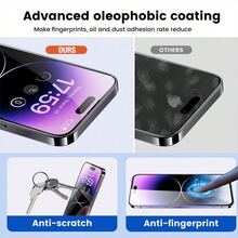 Yezodawee 隐私屏幕保护膜,包含安装工具包,兼容 17 Pro Max/17 Pro/17 Air/17/16 Pro Max/16 Plus/16E,9H+ 硬度,防窥视,防刮擦,全覆盖保护,无气泡,无尘 - 1pc - 查看 6