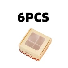 6PCS/12PCS仿真迷你蛋糕点心小盒1：12娃娃屋场景配件（无蛋糕）