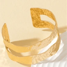 1 件几何西部设计手链 - 金黃色 - 查看 3