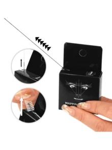 1 件白色/黑色/粉色/红色微刀片映射线永久化妆预墨眉笔线眉毛定位工具、化妆、便宜、房间装饰、梳妆台、旅行、卧室、化妆配件 - 彩色 - 查看 3