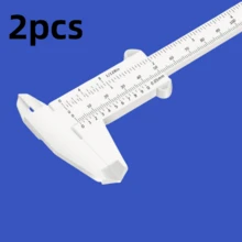 1/2 件高精度塑料游标卡尺，测量内径和外径，标准测量仪器，学生/办公室 0-150 毫米精确测量工具游标卡尺